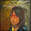 Native Boy with Circle Vest