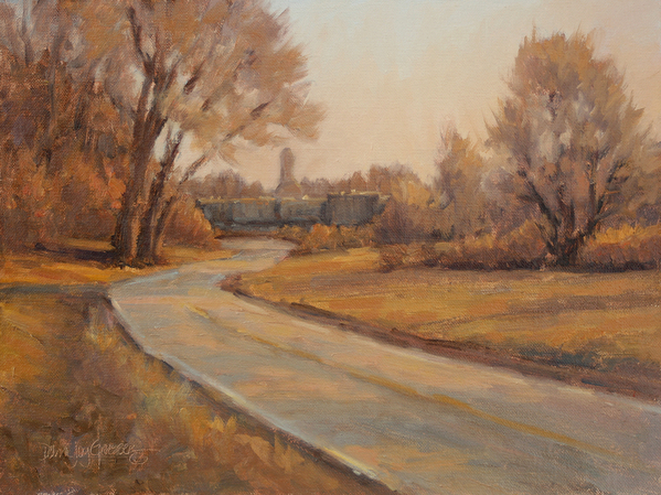 THE BACK ROAD HOME -- Artist: Debra Joy Groesser Size: 12" x 9" Price
