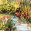 Poppies and Water Plants