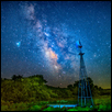 Milky Way over Konza Windmill